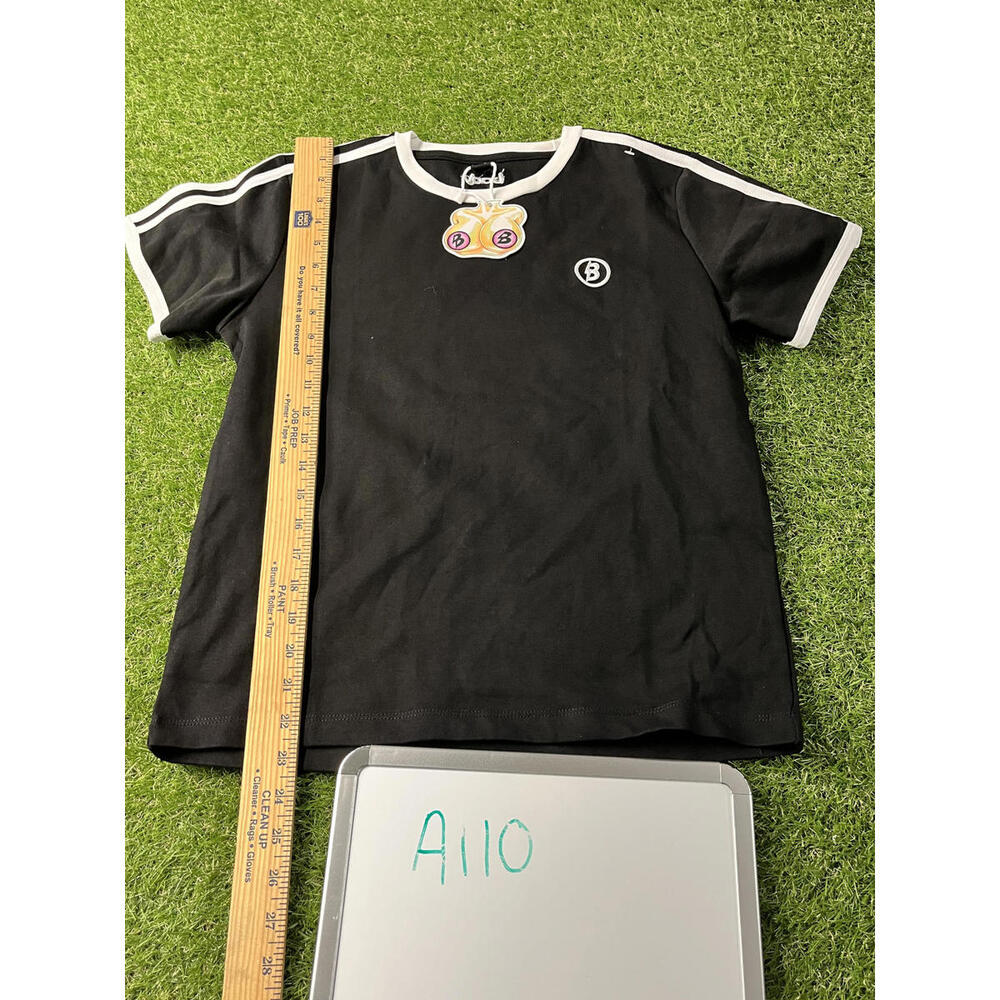 Body by‎ Raven Tracy Striped Black Top, Size 2XL
